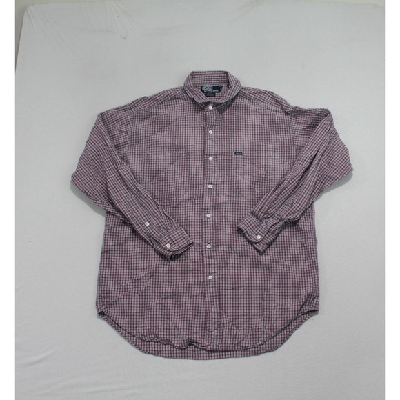 Polo Raph Lauren Blue Button Down Shirt Rowley Size Large - Picture 1 of 7